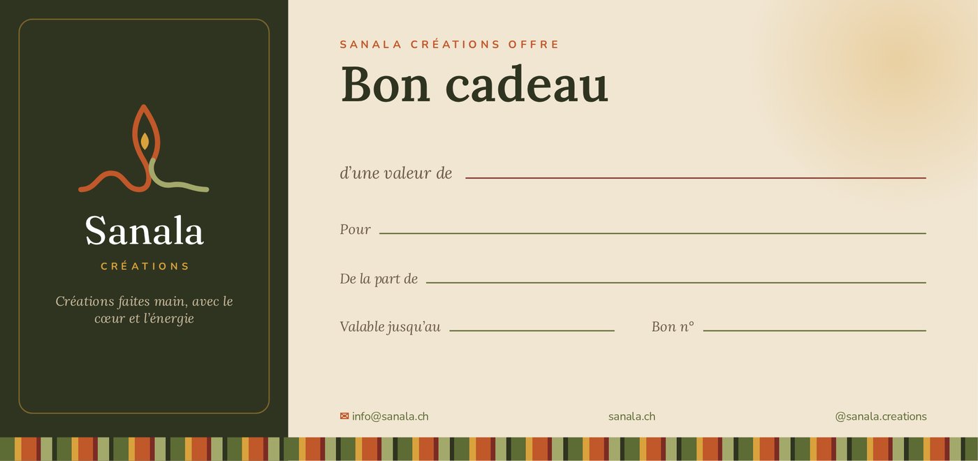Bon cadeau Sanala Créations